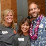 From left, Donna Blanchard of Kumu Kahua Theatre; Cynthia Yamasaki of EEpath and Ryan Wilson of Hawaii News Now