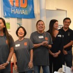 From left, Jhoana Delos Reyes, Jo Archibald, AnnMarie Manzulli, Lincoln DeCosta and Terrance Lum deliver their presentation